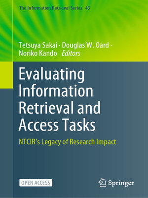 cover image of Evaluating Information Retrieval and Access Tasks
